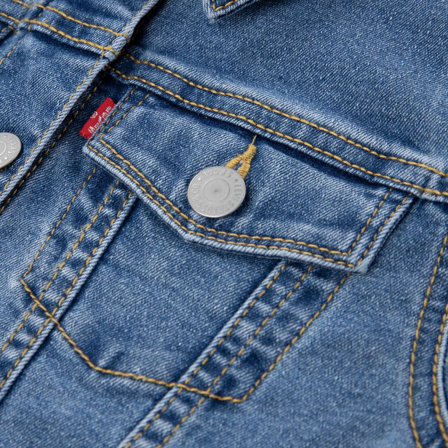 LEVI'S  Куртка для межсезонья в синем дениме — фото 4