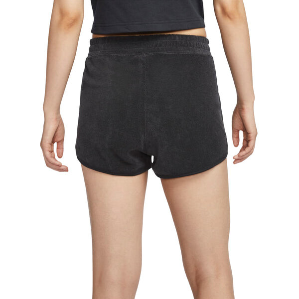 Шорты court heritage mid-rise french terry tennis shorts asia sizing 'black' Nike, черный — фото 2