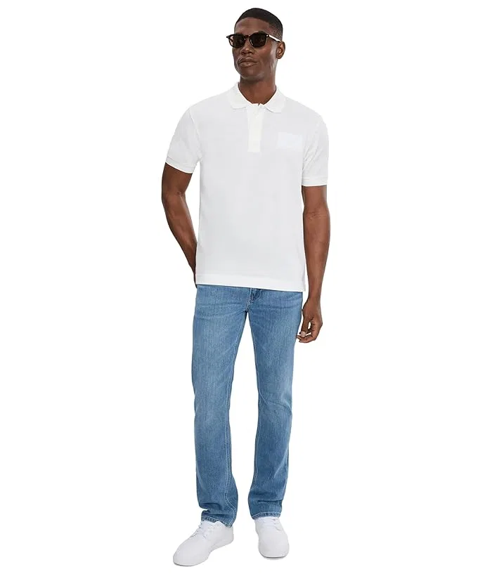 Поло Lacoste Classic Fit Embossed Branding, белый — фото 2