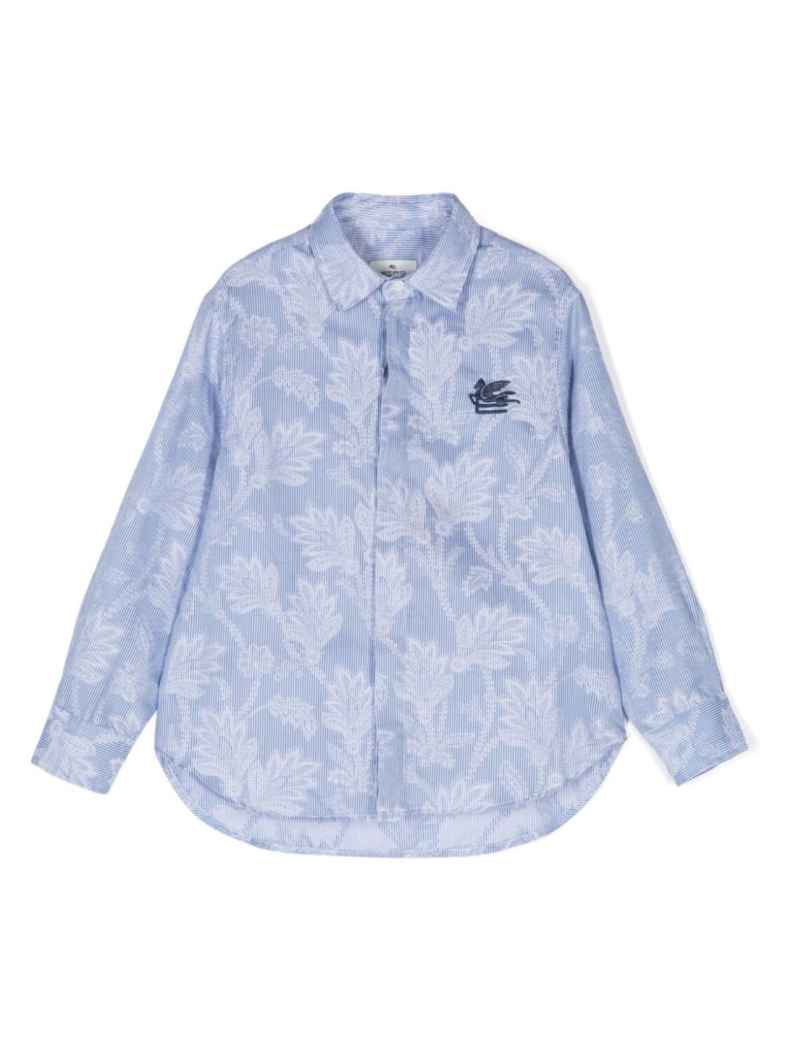 

ETRO KIDS рубашка с вышивкой Pegaso, синий