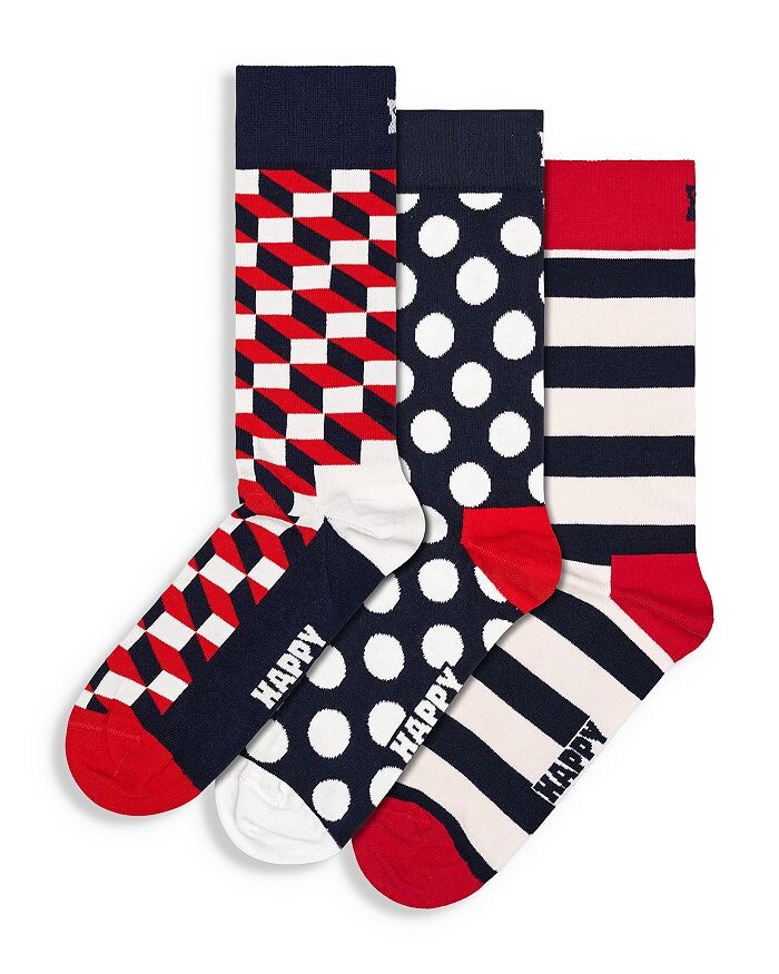 

Классические носки с наполнителем Happy Socks, 3 шт, мультиколор