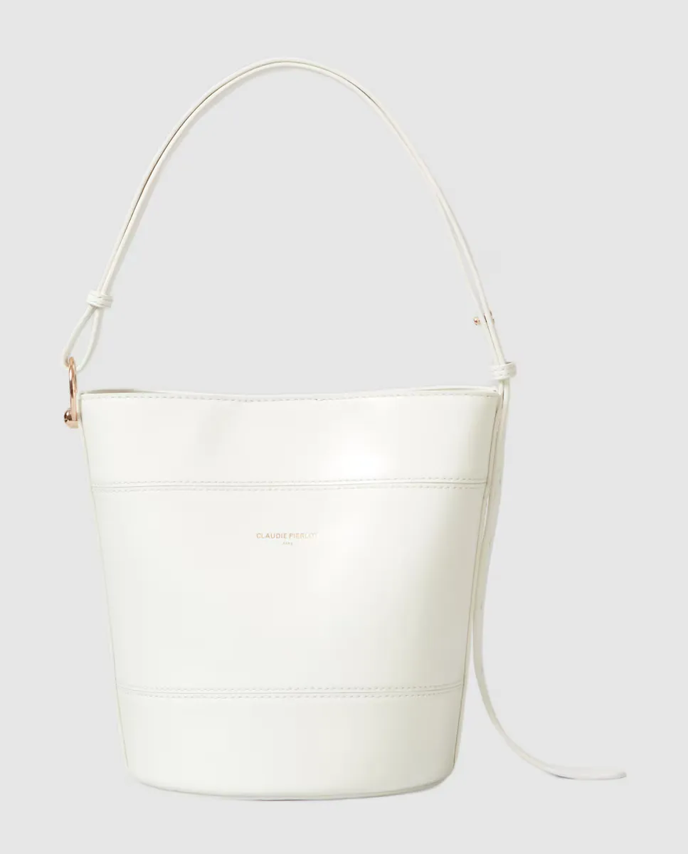 

Сумка-мешок из кожи Claudie Pierlot, белый