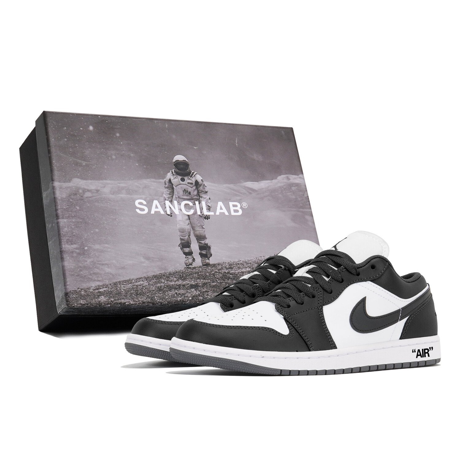 

Кроссовки Air Jordan 1 Vintage Basketball Shoes Unisex Low-Top Black