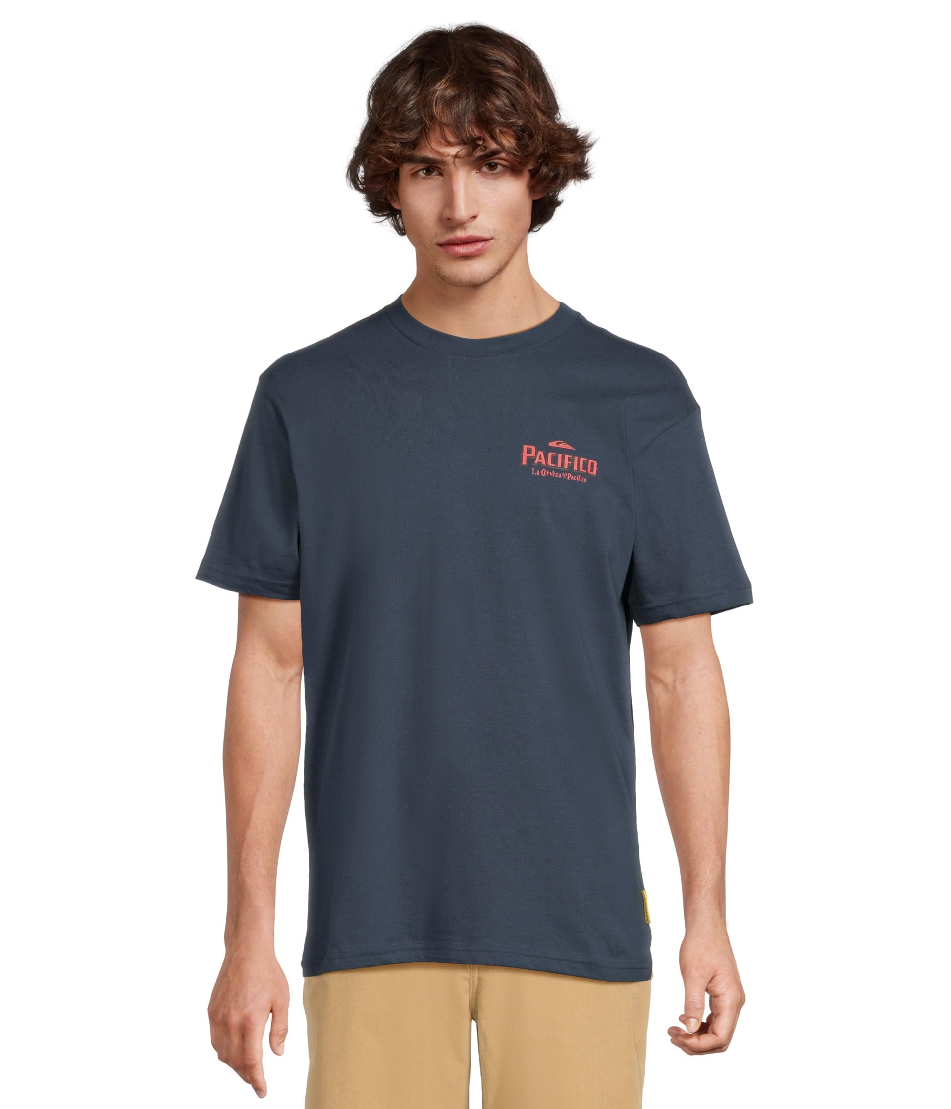 

Футболка Quiksilver Pacifico Search For Beauty Short Sleeve Screen Tee, темно-синий