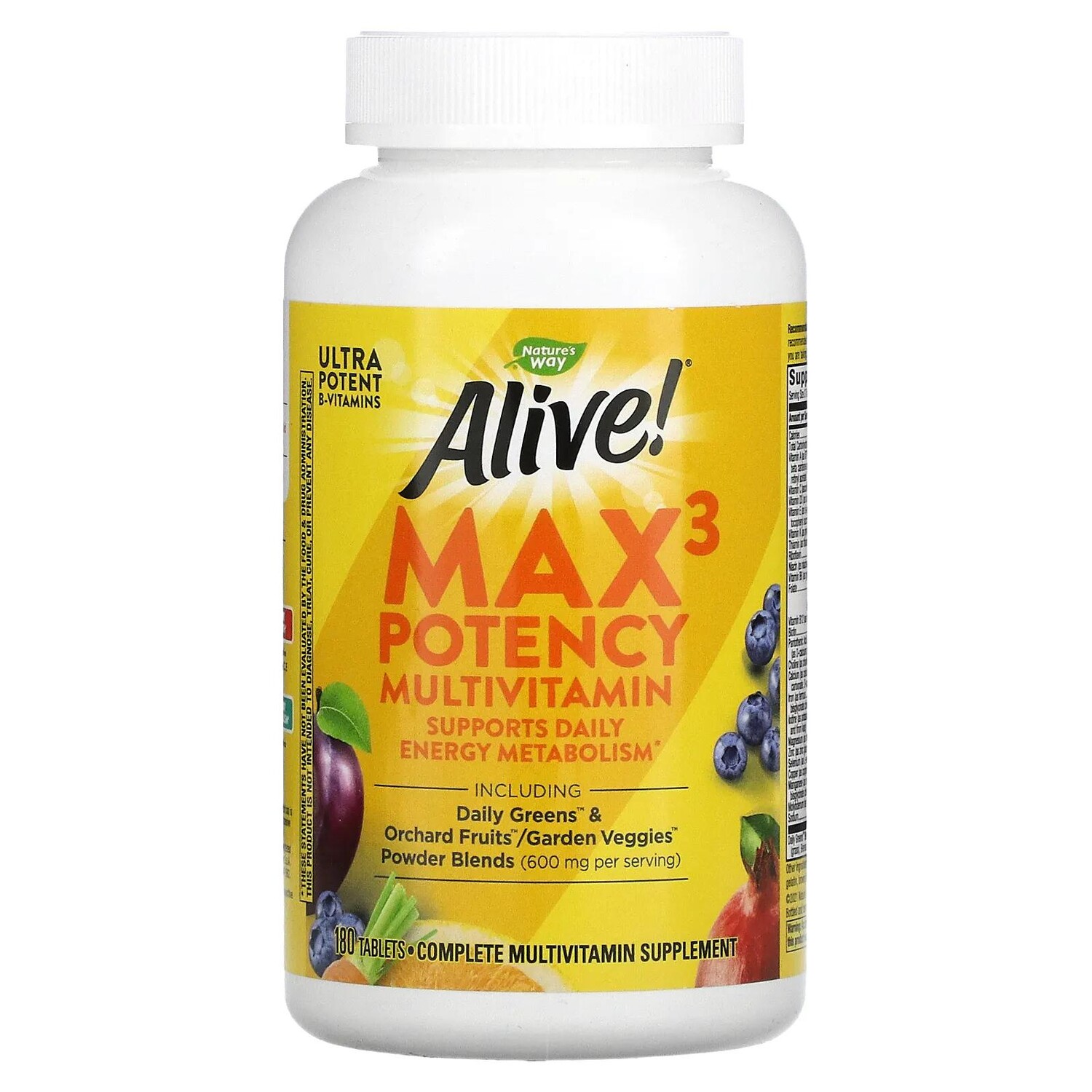

Nature's Way Alive! Ежедневно Max3 мультивитамины 180 таблеток