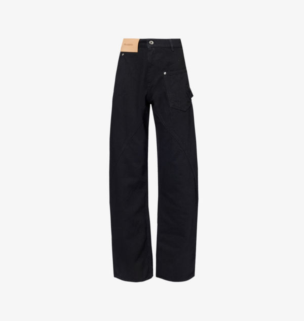 

Джинсы из денима Twisted Workwear с вышитым фирменным логотипом Jw Anderson, черный