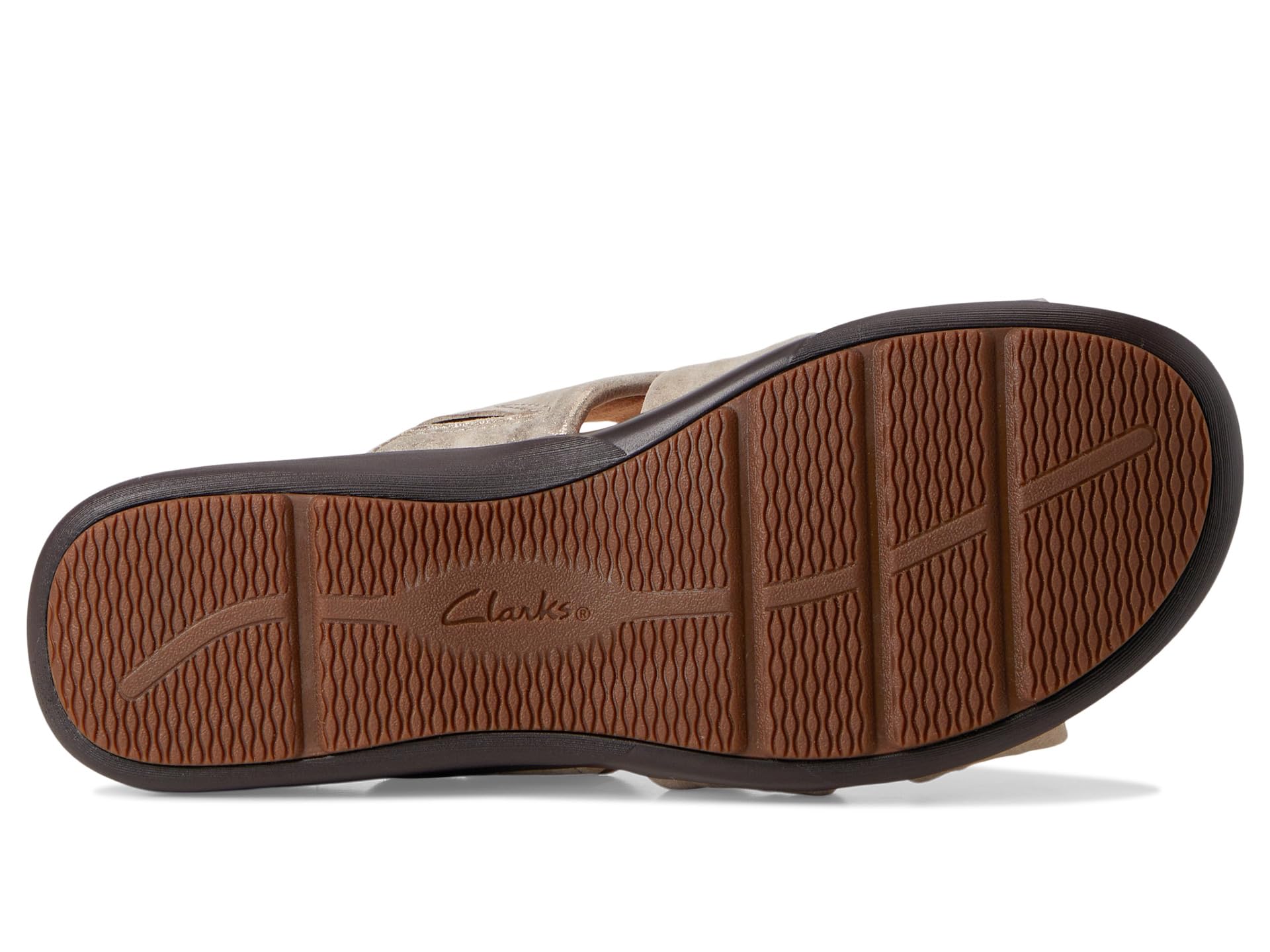 Сандалии Clarks Kitly Slide, Metallic Leather — фото 3