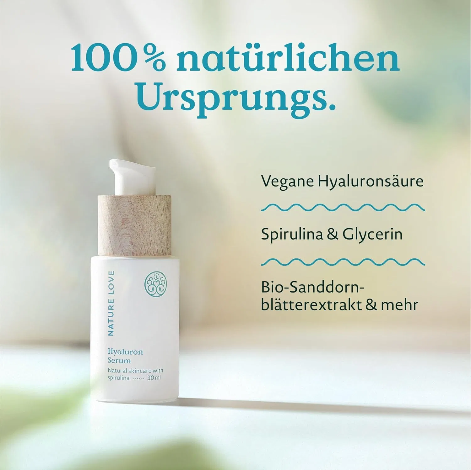 Сыворотка Nature Love — Высококонцентрированная гиалуроновая «Hyaluronic Serum» от, 30 мл — фото 4