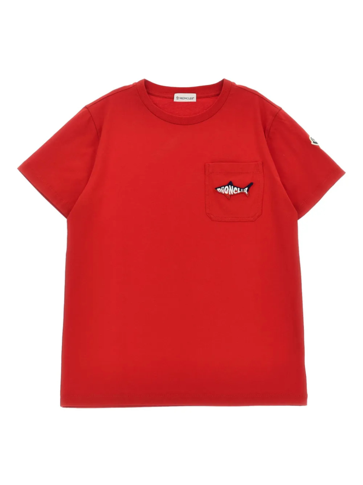 

Футболка Скуало Moncler Enfant, красный