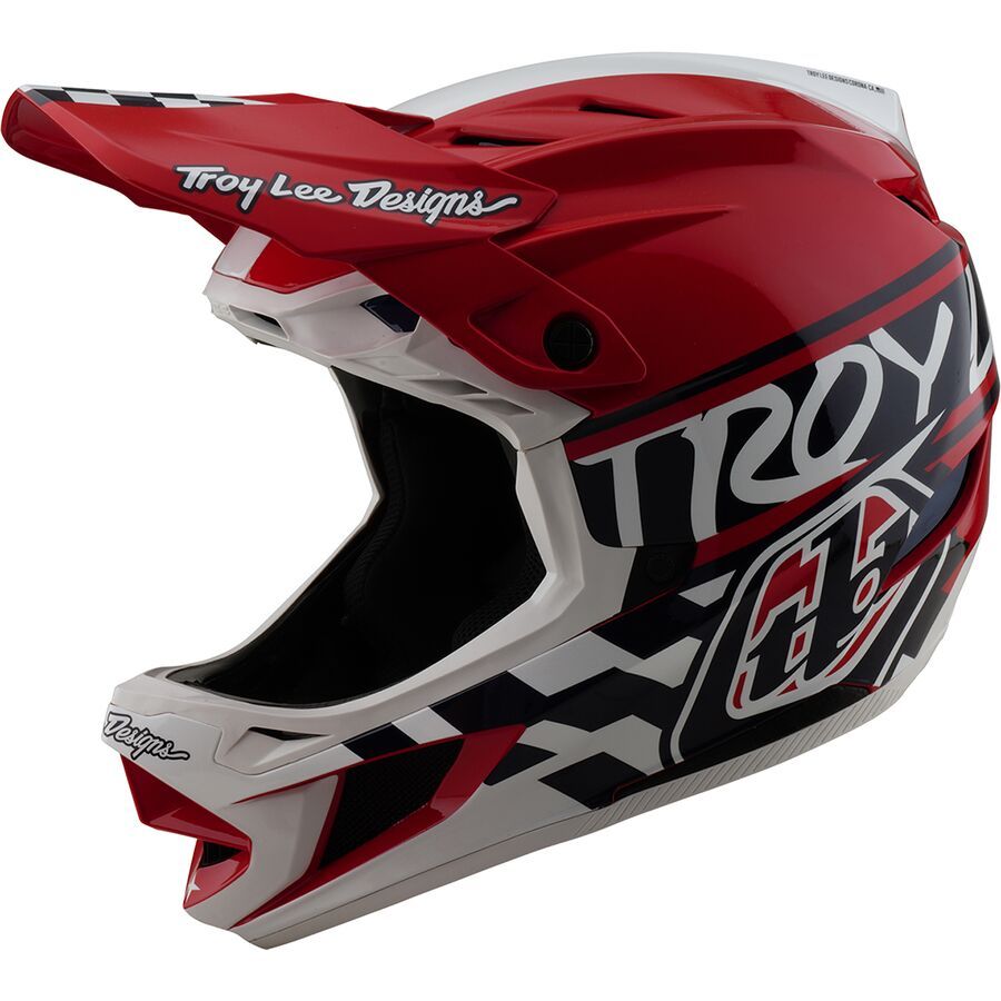 

Шлем Troy Lee Designs D4 Polyacrylite Troy Lee Designs, Fifty-50 White/Red