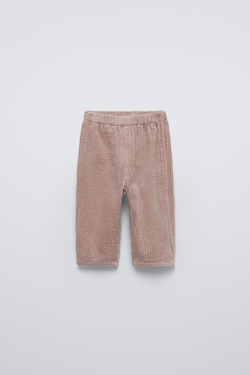 

Мешковые вельветовые брюки ZARA, цвет dusty mauve