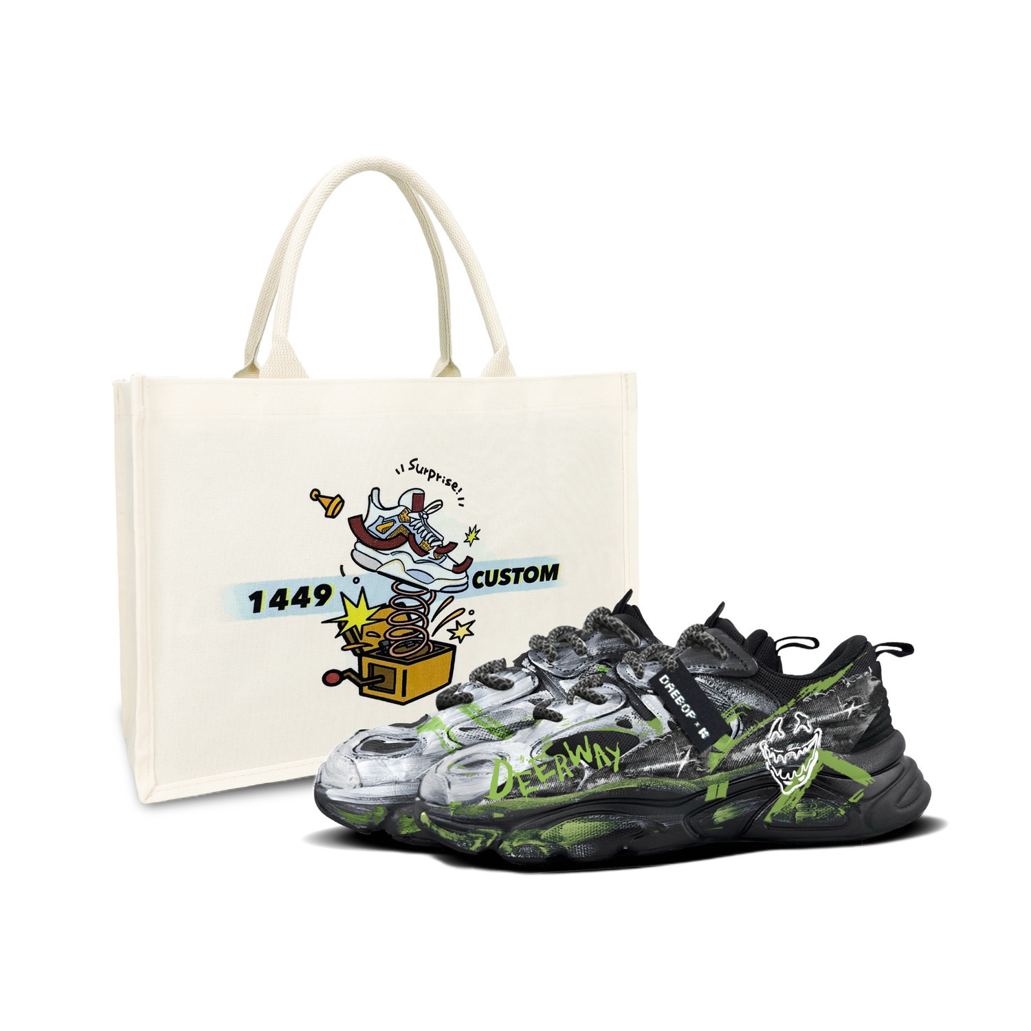 

FILA Мужские повседневные кроссовки Mars 2 Low top черные зеленые