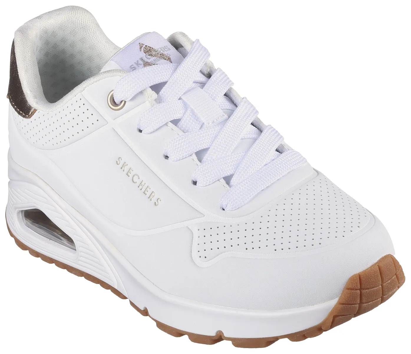 

Детские кроссовки Skechers "ESS - STREET GIRLS", с мягкой кромкой голенища, повседневная обувь, полуботинки, туфли на шнуровке Skechers Kids, белый