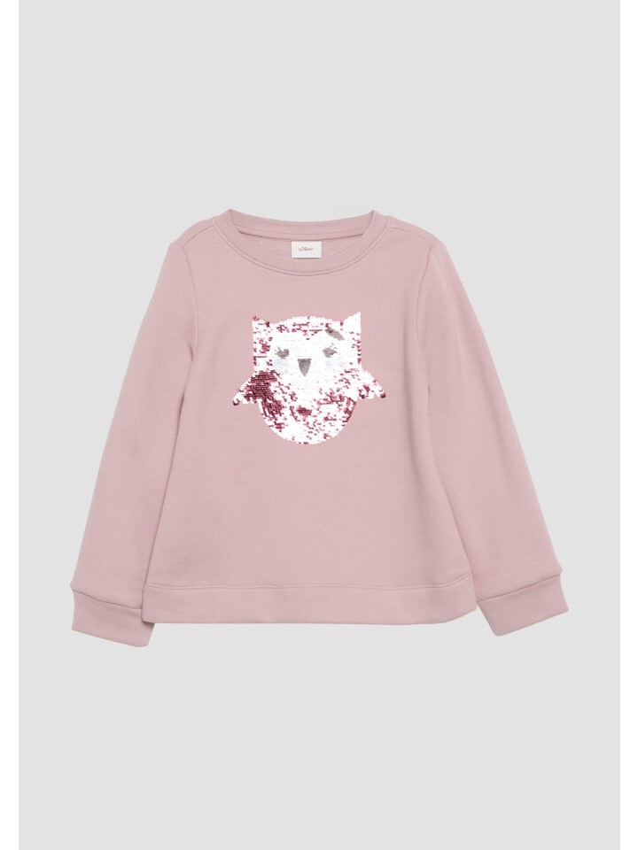 

Толстовка s.Oliver Sweatshirt langarm, розовый