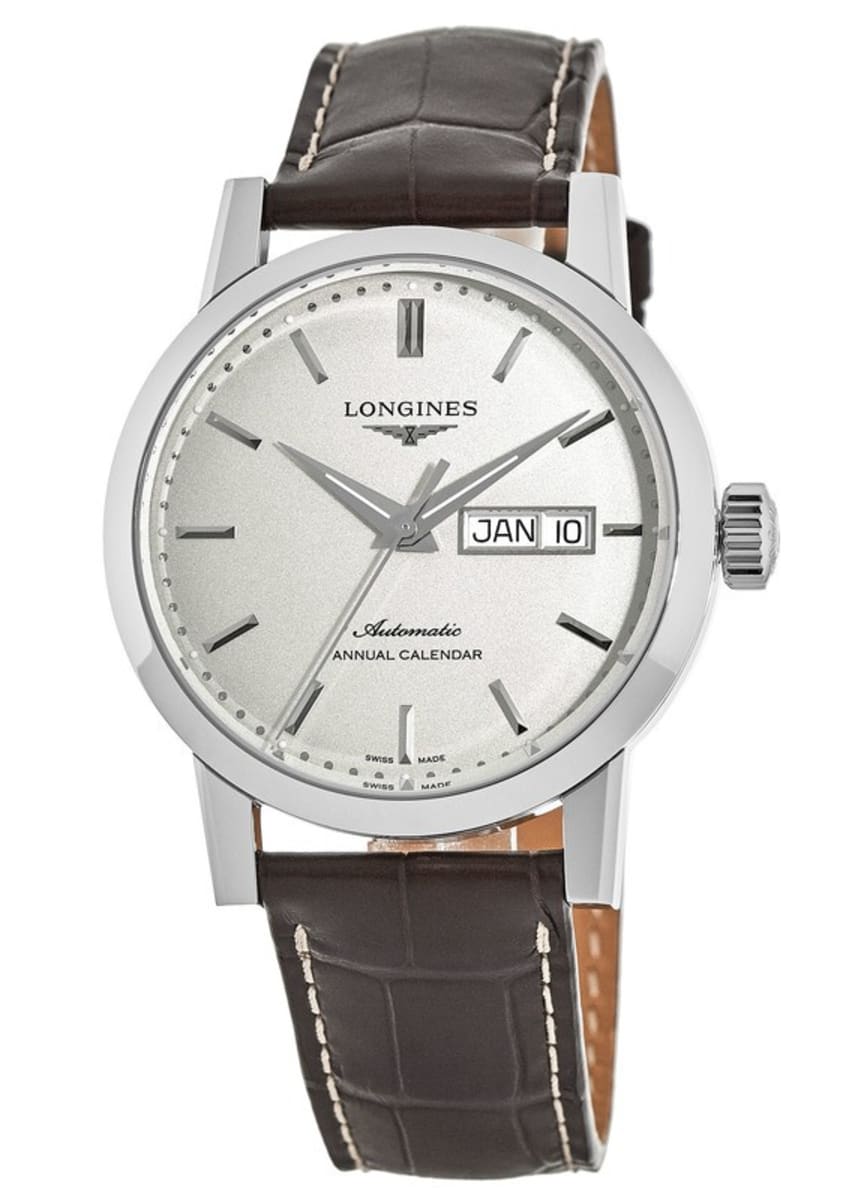 

Мужские часы Longines Heritage с бежевым циферблатом и коричневым кожаным ремешком L4.827.4.92.2
