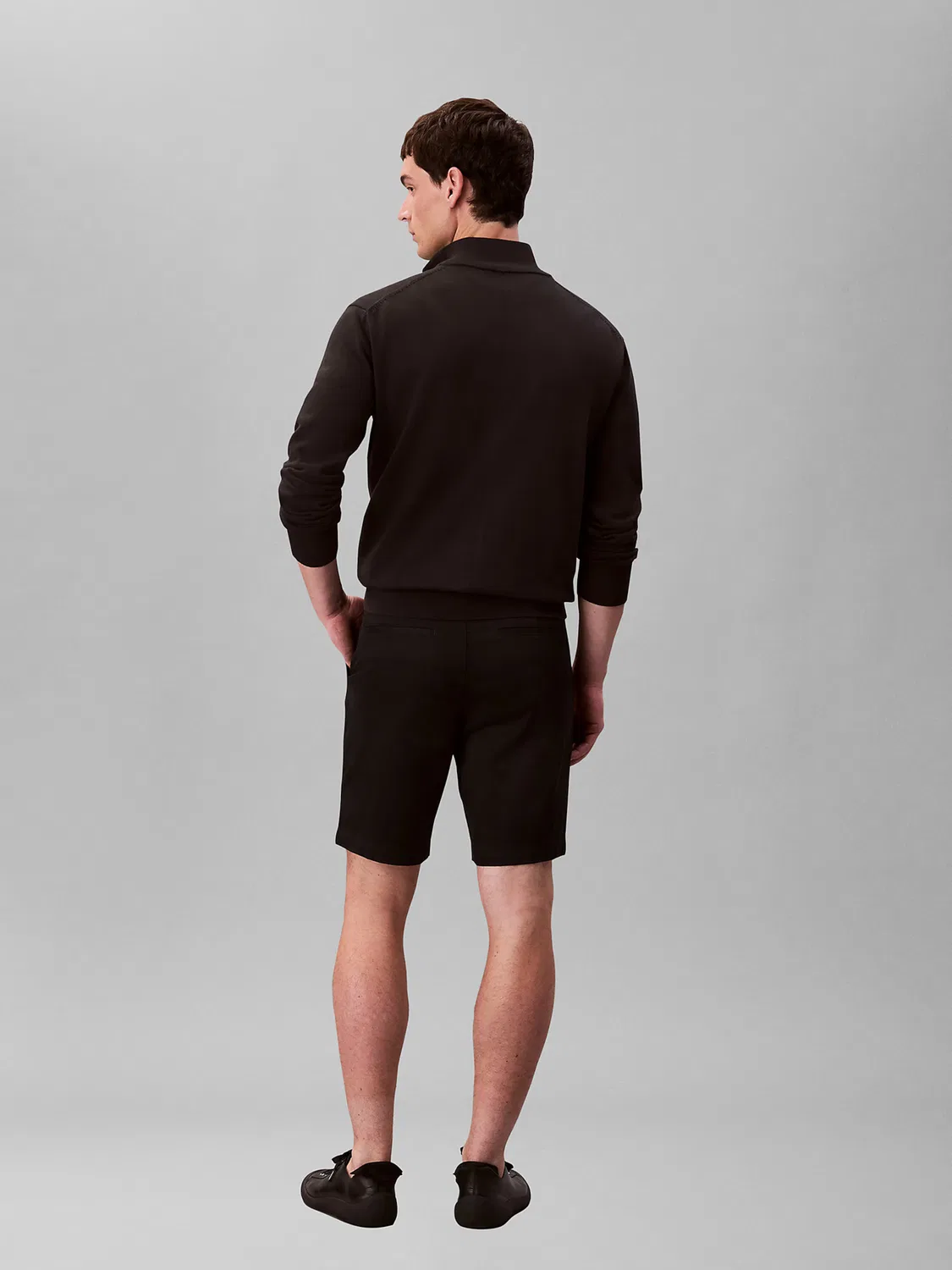 Шорты Calvin Klein Regular черного цвета — фото 3