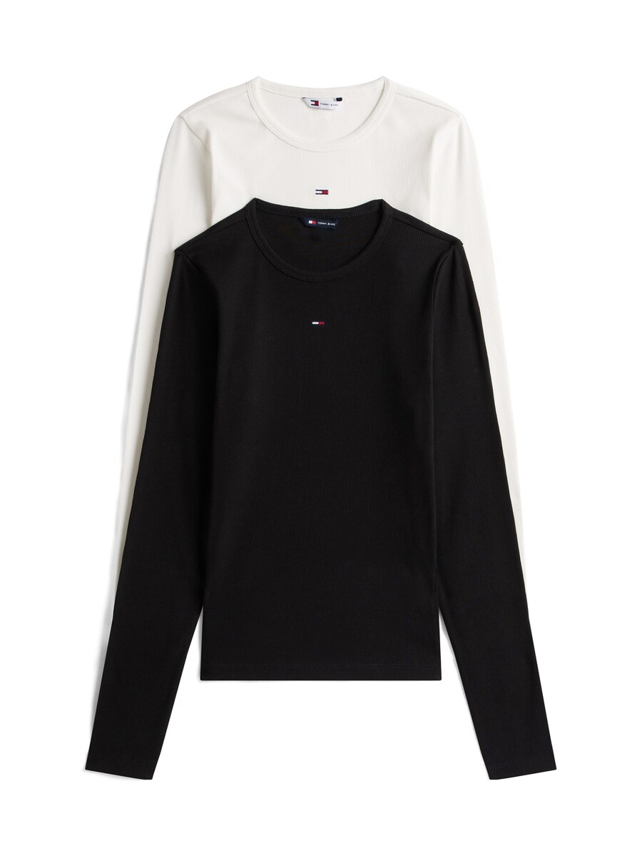 

Рубашка Tommy Jeans Essential, черный/белый