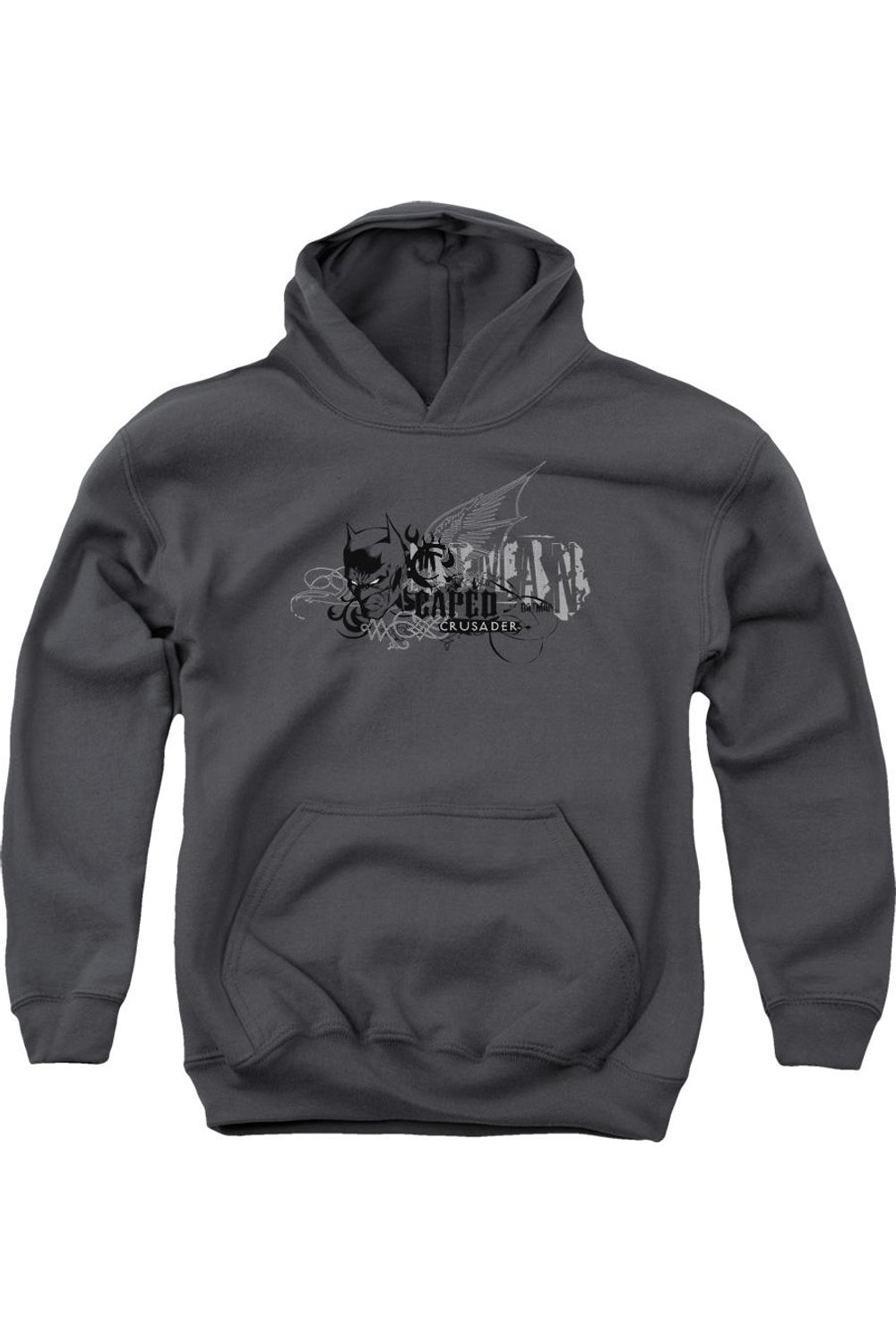 

Батмен: Городской крестоносец, молодежная толстовка с капюшоном Gildan, Charcoal