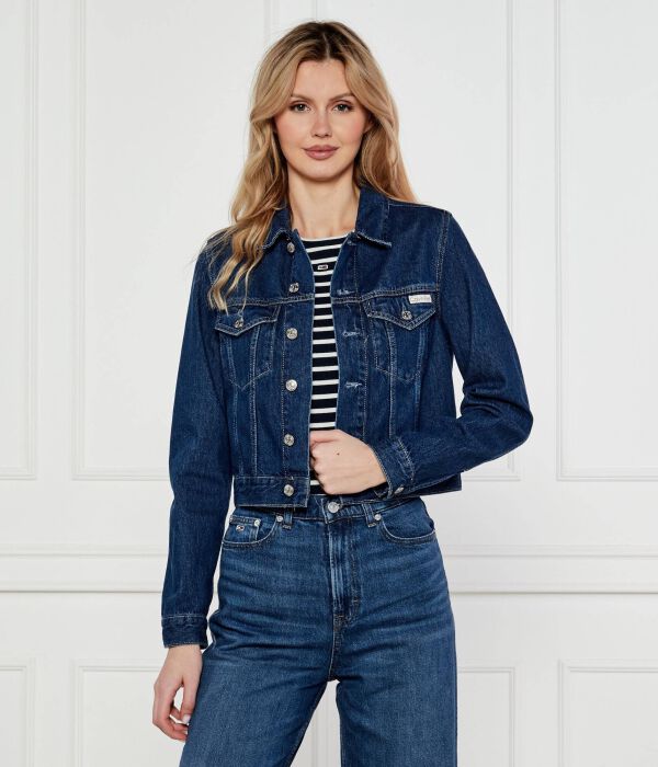 

Джинсовая куртка Cropped fit Calvin Klein Jeans, синий