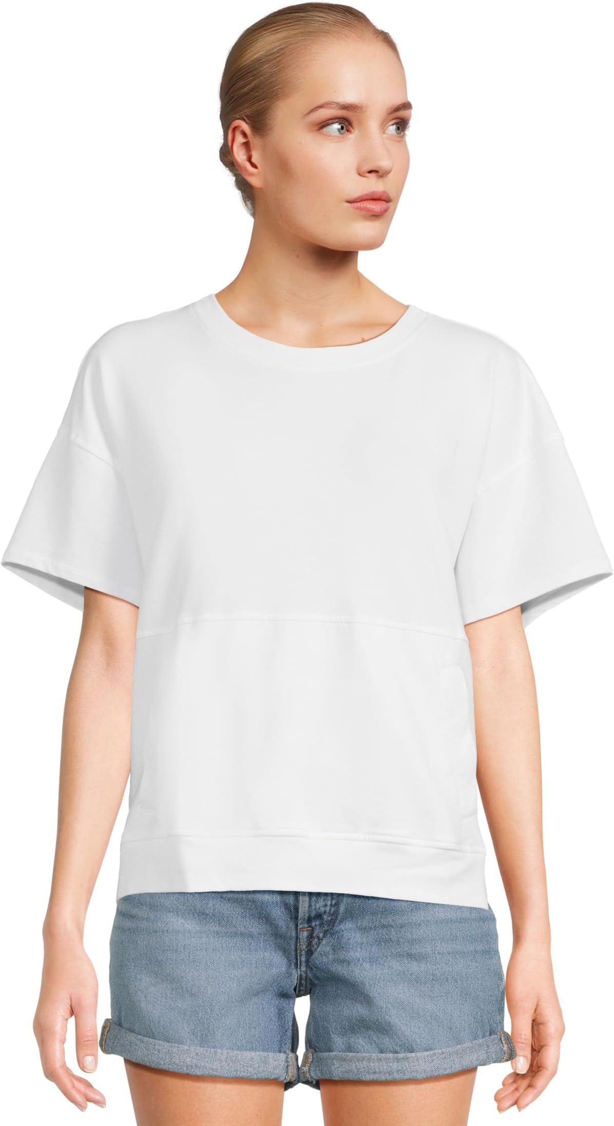 

Толстовка Mod-o-doc Short Sleeve Boxy Oversized Sweatshirt, белый