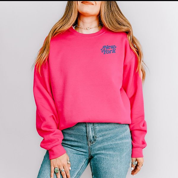 

Свитшот с вышитыми звездами New York Simply Sage Market, Raspberry, Зеленый, Свитшот с вышитыми звездами New York Simply Sage Market, Raspberry