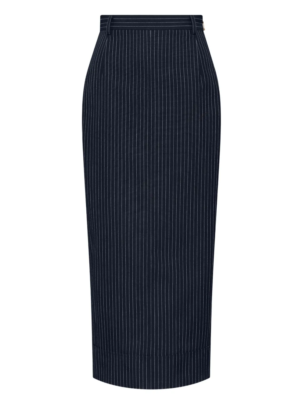 

Полосатая юбка с завышенной талией THOM BROWNE, синий