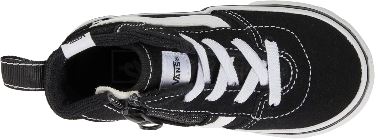 Vans Unisex-Child Ashwood Hi Decon высокие кроссовки на молнии, Suede/Canvas Black/White — фото 3