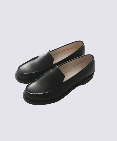 Мужские кожаные лоферы Foot the coacher FT BLK SOLE чёрные