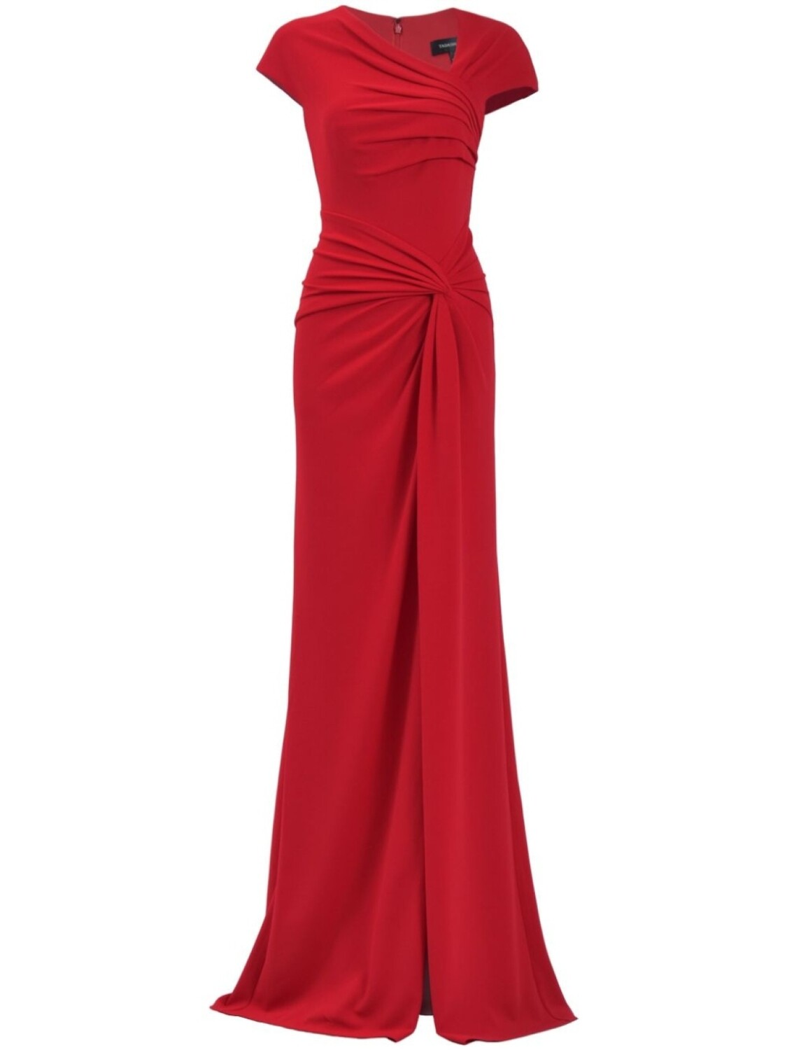 

Асимметричное платье Russo Twist-Knot Tadashi Shoji, красный