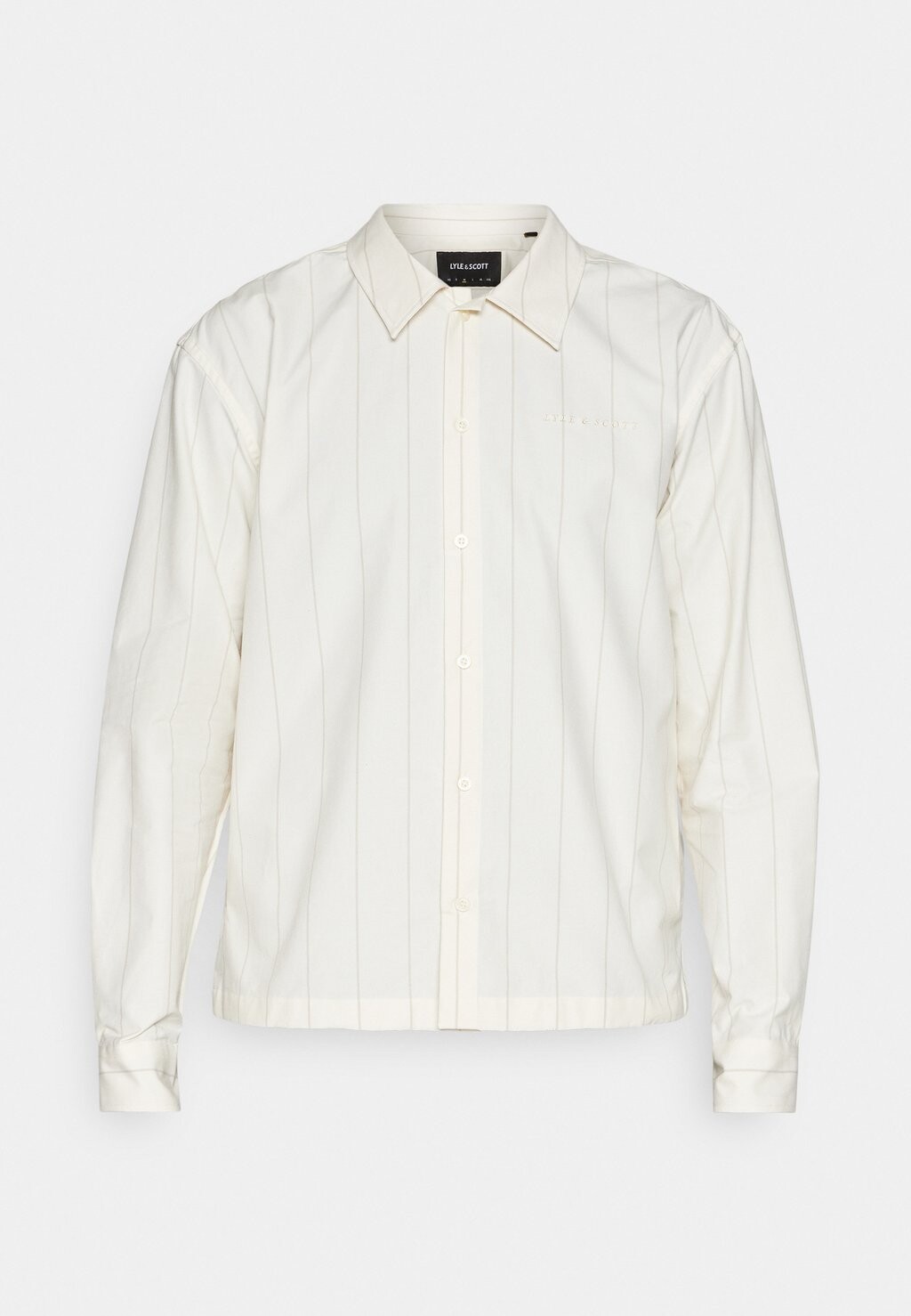 

Рубашка Pinstripe Overshirt Lyle & Scott, кремовый