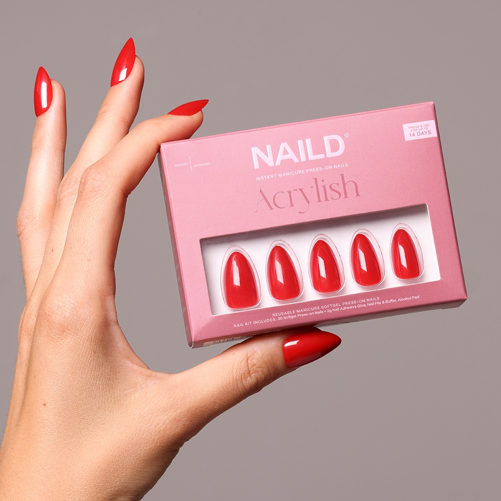 Искусственные ногти red almond softgel press on nails Naild, количество 1 шт. — фото 2