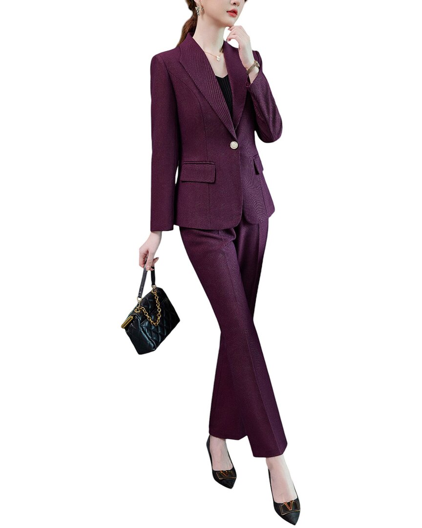 

Bossy Chic комплект из 2 предметов: блейзер и брюки, фиолетовый