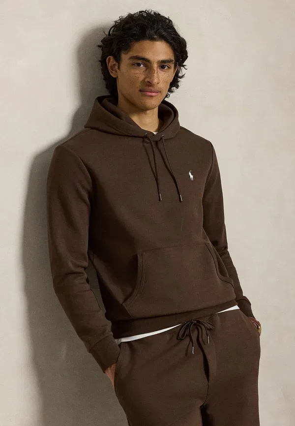 Толстовка с капюшоном двойной вязки Polo Ralph Lauren, мускатно-коричневый