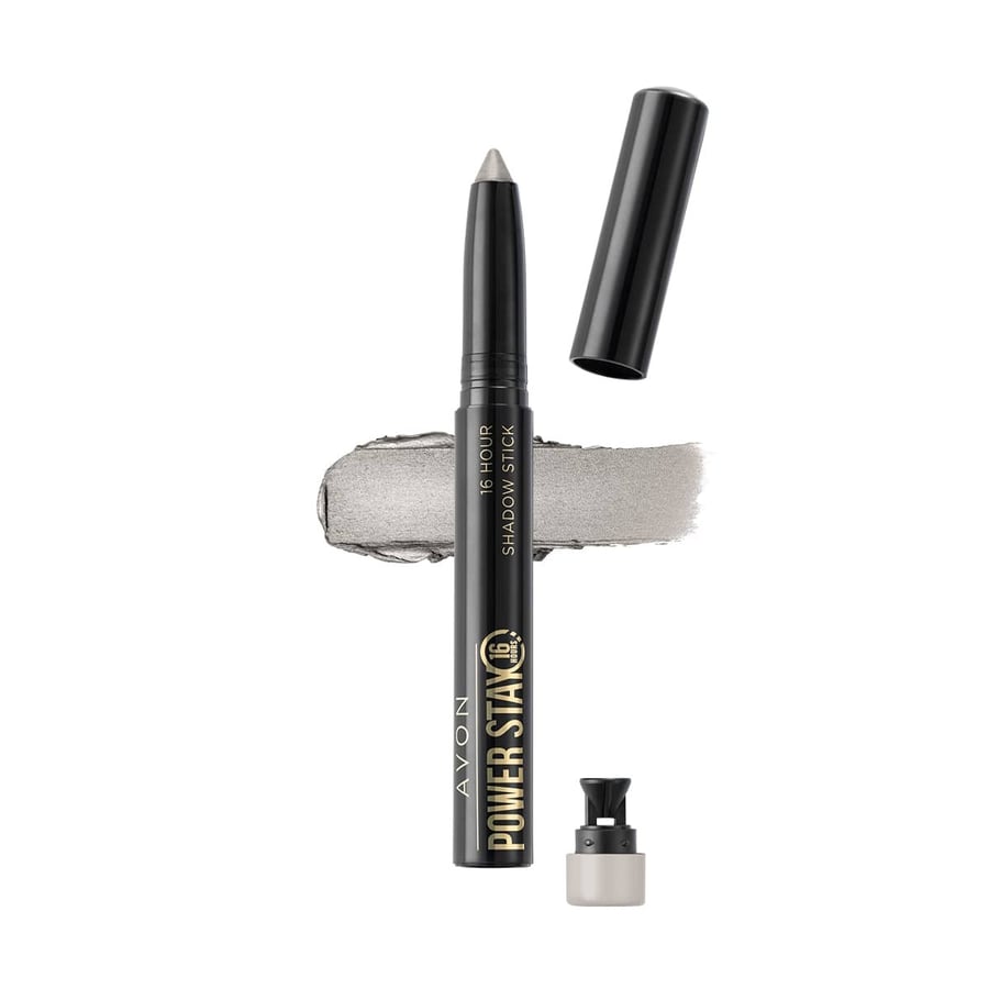 

Avon Power Stay Eyeshadow Pencil 16H - Холодный серебристый
