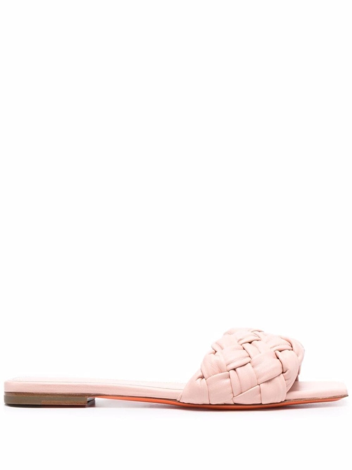 

Santoni сандалии с плетеными ремешками, розовый
