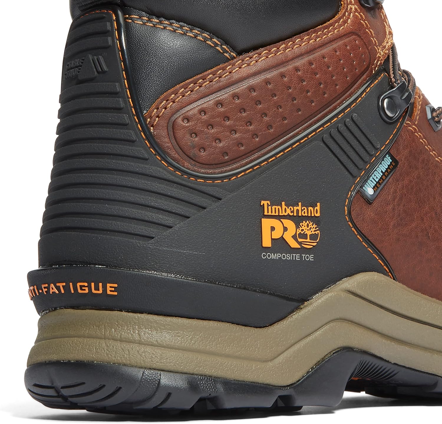 Timberland PRO мужские промышленные рабочие ботинки Hypercharge 6 Inch с композитным защитным носком и водонепроницаемостью, Reddish Brown — фото 3