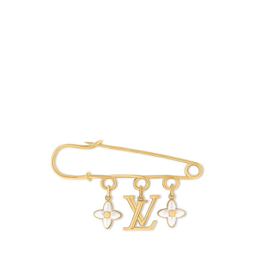 

Брошь LV Floragram Louis Vuitton, золотой