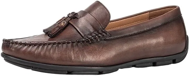 Мокасины кожаные Mens Loafers Brown UOPYNE