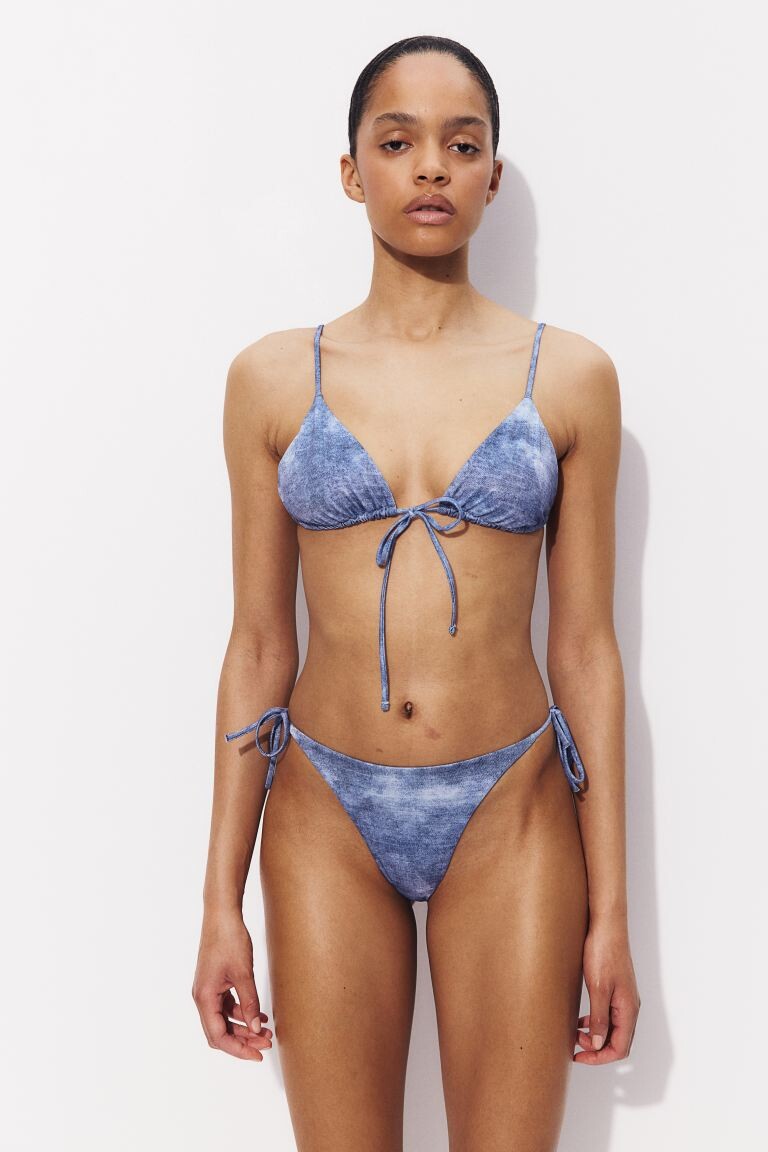 

Плавки бикини со стрингами на завязках H&M, синий