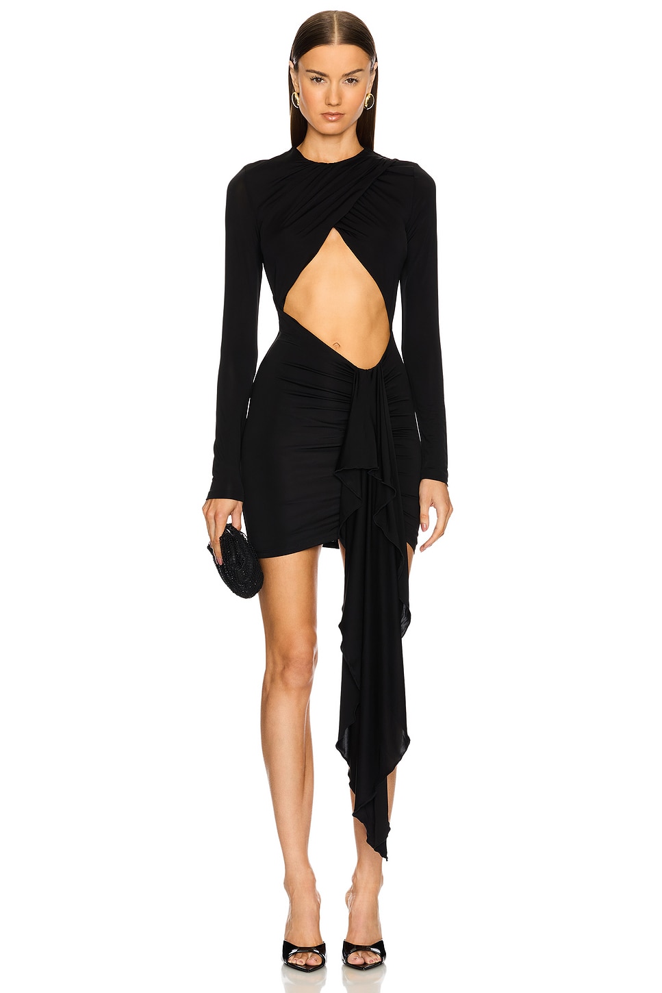 

X revolve платье-мини isabella Michael Costello, черный