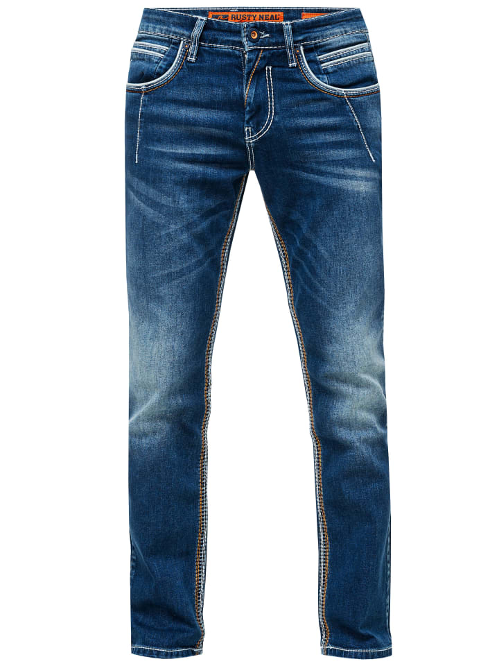 

Джинсы "NEW YORK" темно-синие, стандартный крой, темно-синего цвета Rusty Neal