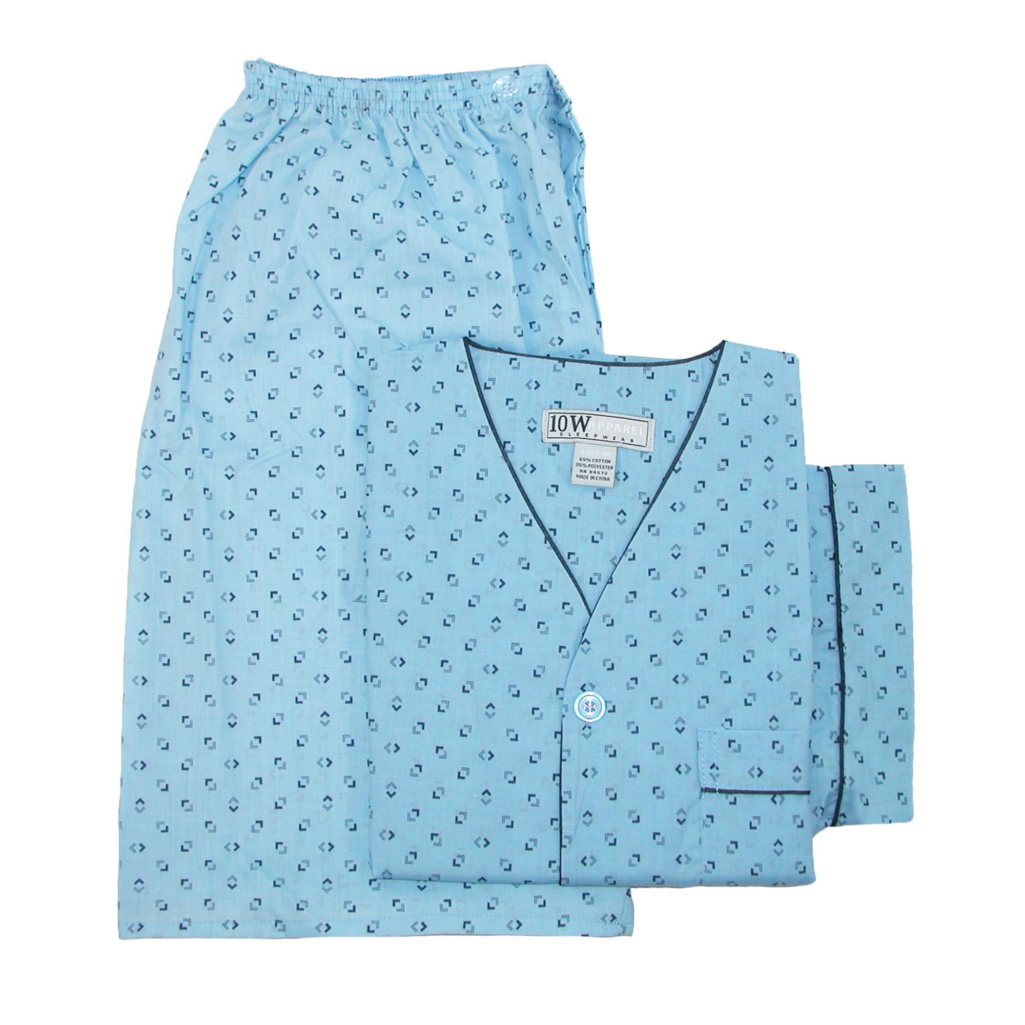 

Мужской пижамный комплект с короткими рукавами и короткими штанинами Ten West Apparel, светло-голубой