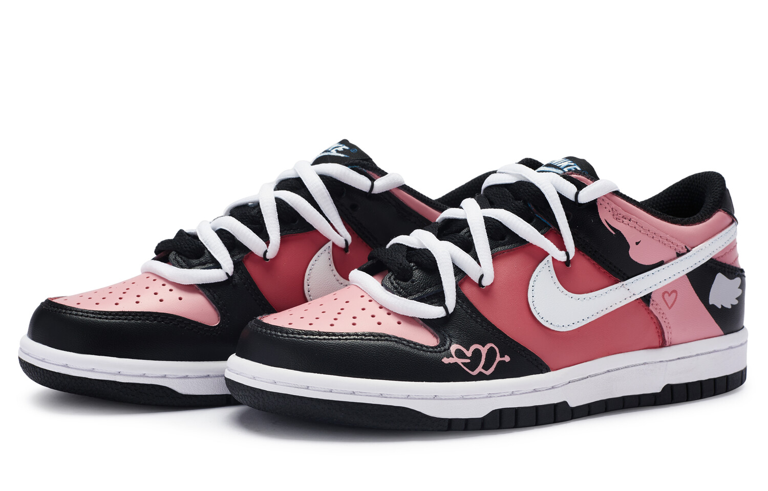 

Кроссовки Nike Dunk Skateboard Shoes Women's Low-Top Pink, розовые, Розовый, Кроссовки Nike Dunk Skateboard Shoes Women's Low-Top Pink, розовые