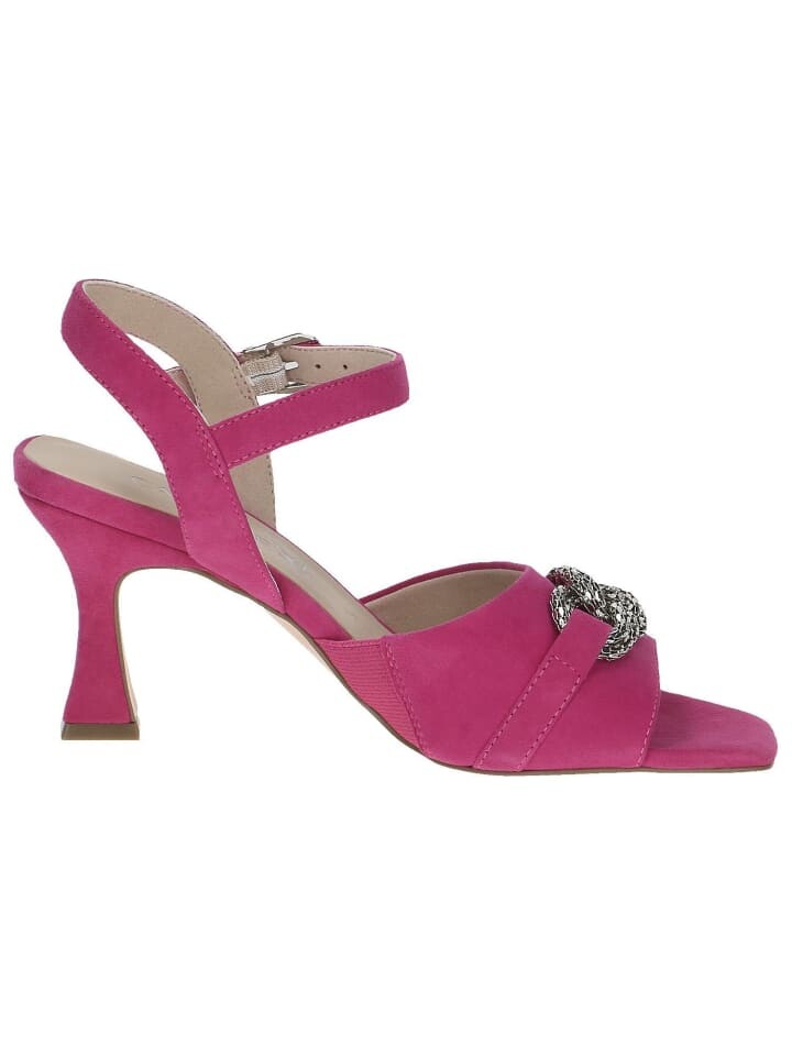 Сандалии на плоской подошве Caprice, цвет fuchsia suede — фото 3