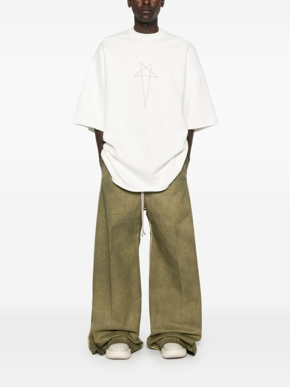 Rick Owens DRKSHDW футболка Tommy, белый — фото 2