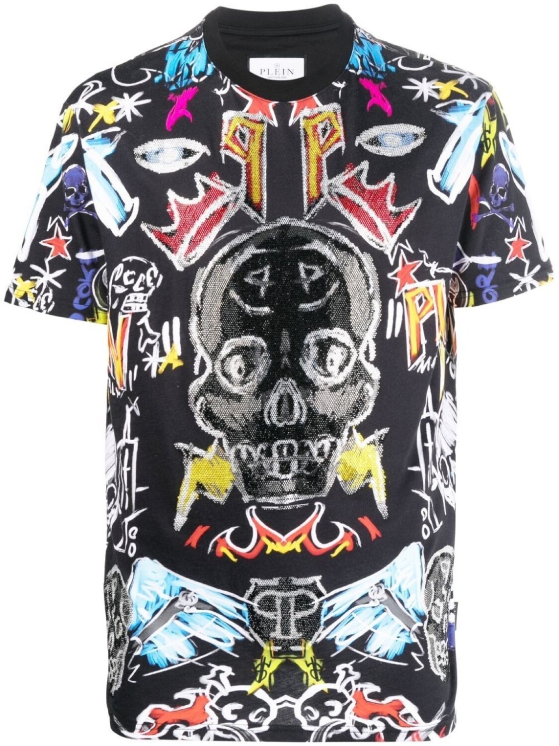 

Футболка с графичным принтом Philipp Plein, черный
