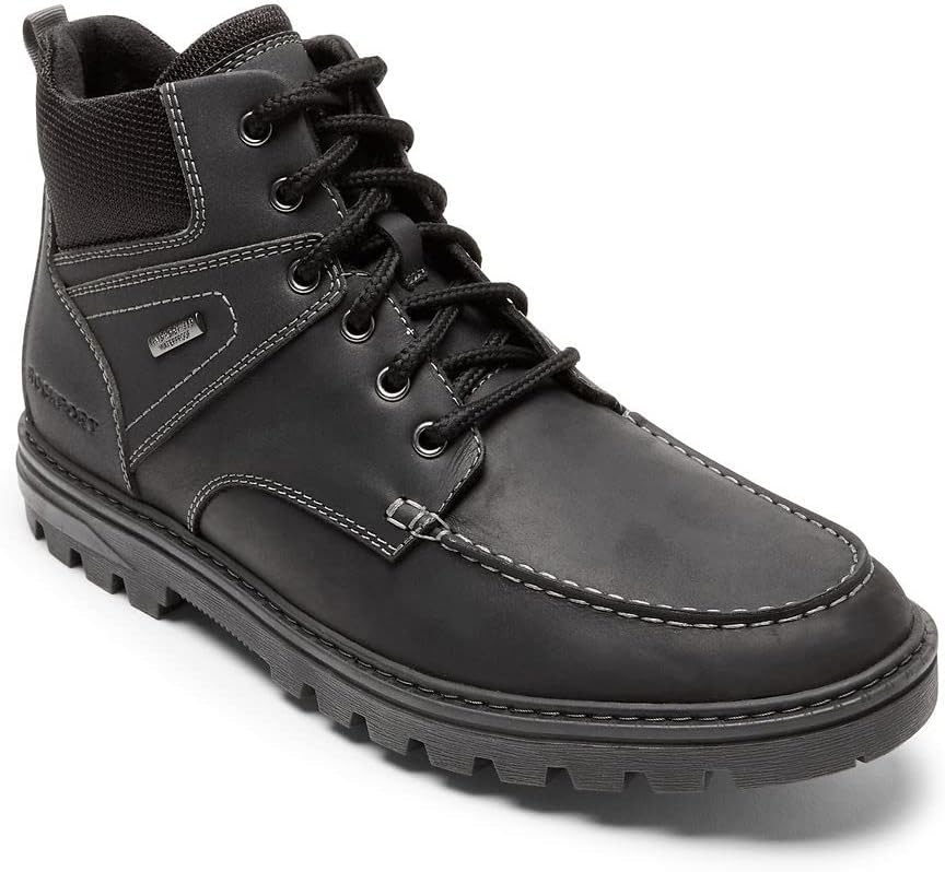 Мужские ботинки Rockport Weather Ready Moc Toe для хайкинга, черный