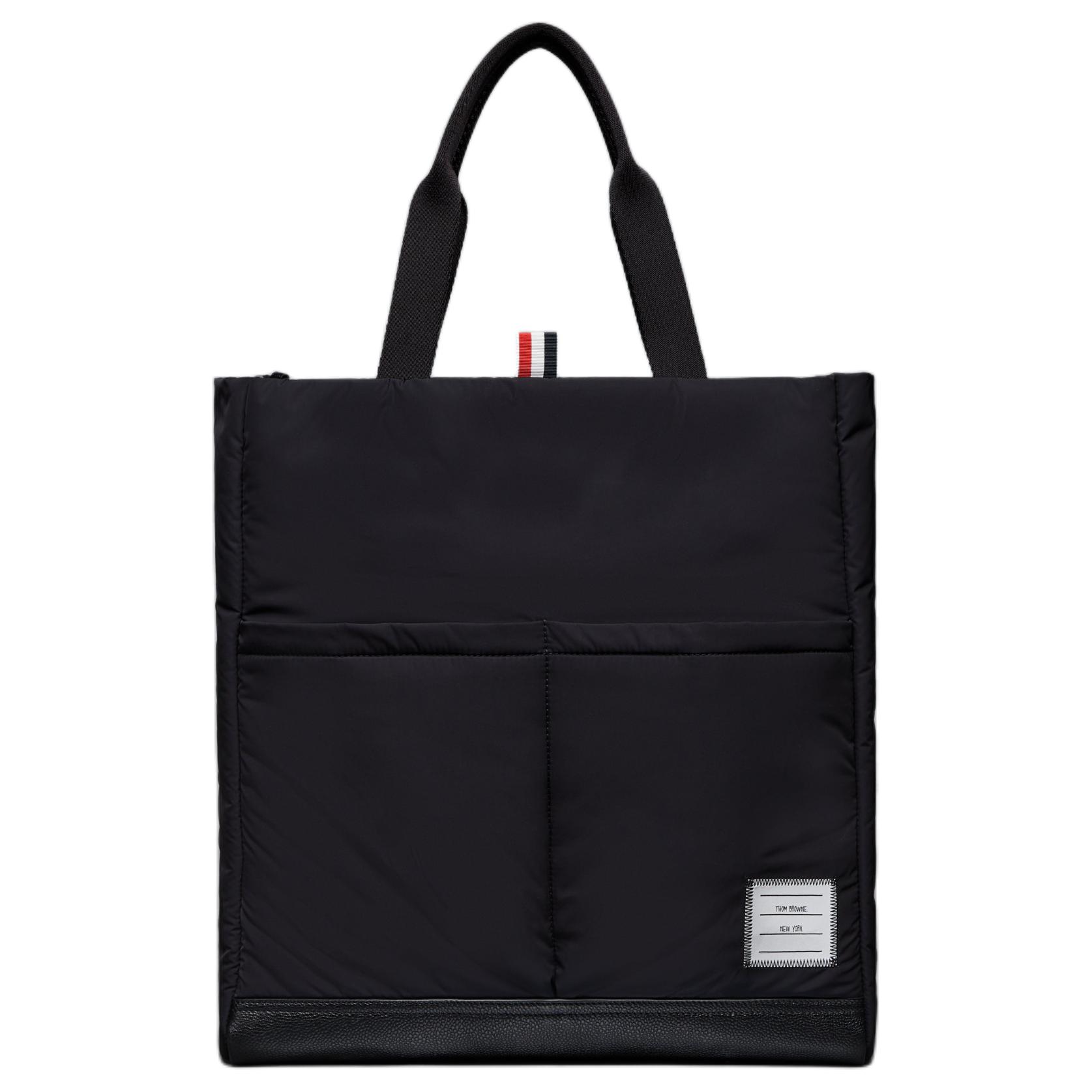 

THOM BROWNE Полиэстеровая сумка-шоппер, хозяйственная сумка, унисекс черная