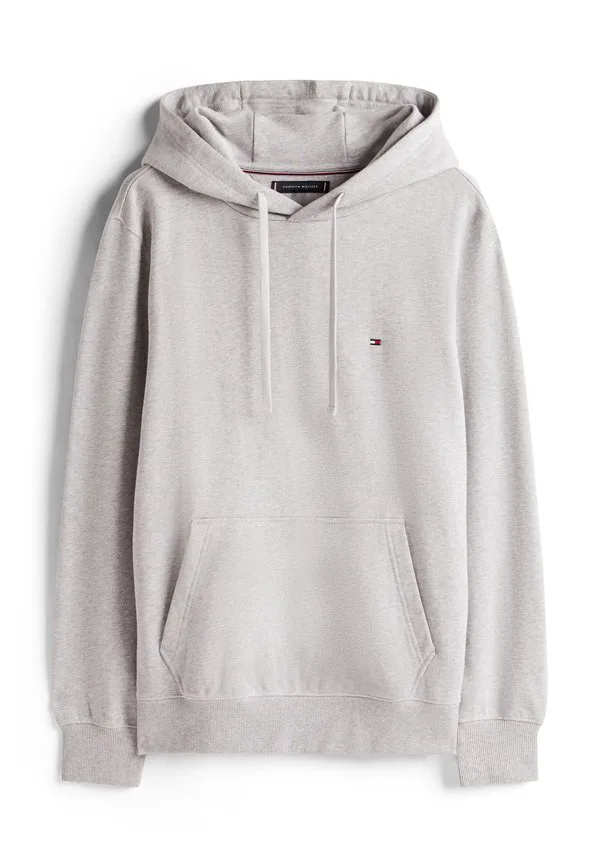 Толстовка с капюшоном и завязками из махровой ткани с вышивкой флага Tommy Hilfiger, Light Grey Heather — фото 4
