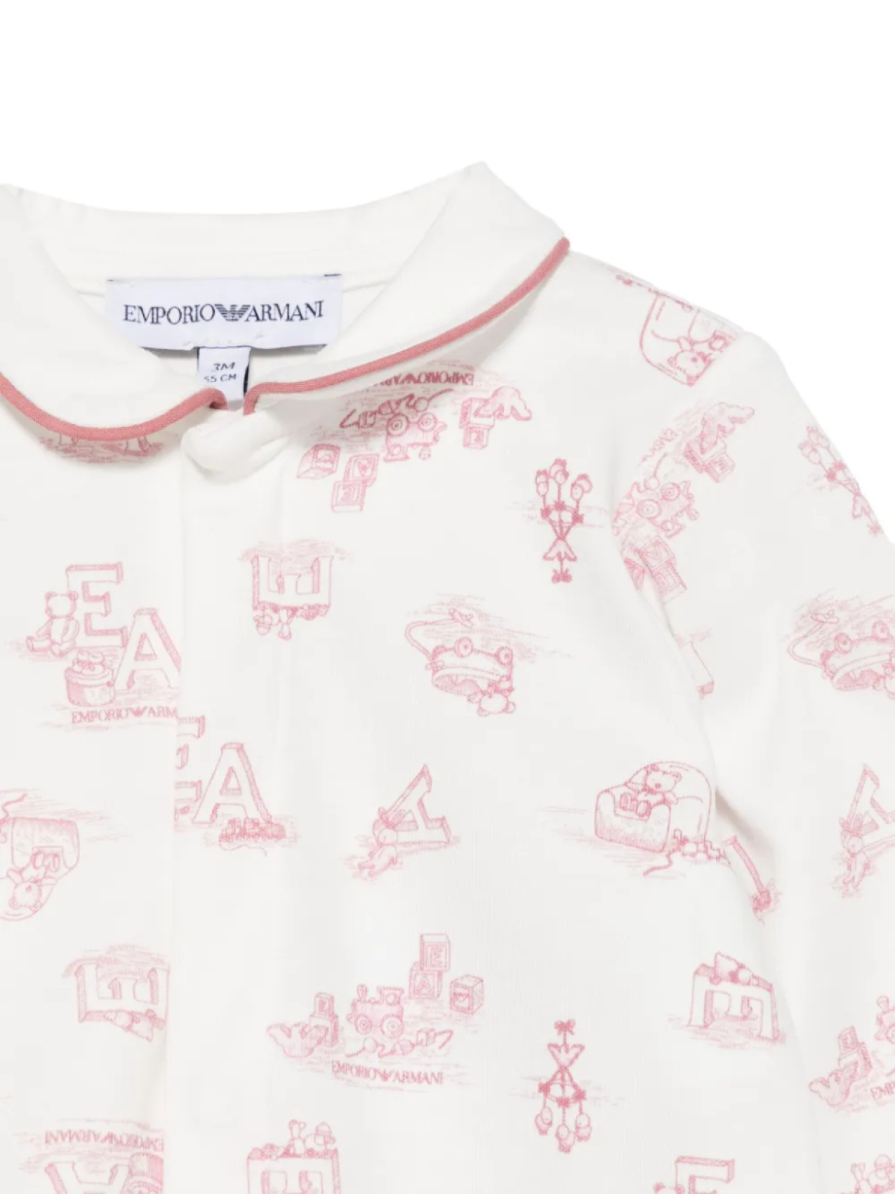 Пижама с логотипом Emporio Armani Kids, белый — фото 3